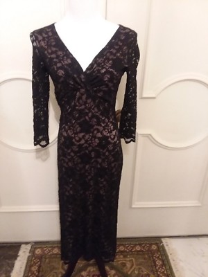 Beautiful Black Lace Dress US 6 Uk 10 | eBay