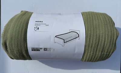 IKEA INDIRA Tagesdecke, graugrün, 150x250 cm NEU