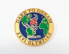 1996 Atlanta Olympics DARE TO DREAM XXVI OLYMPIAD Hat Lapel Pin