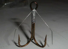 1/0 WEEDLESS TREBLE FISHING HOOKS 36 COUNT BULK LOT LURE RIG FRESH SALTWATER JIG