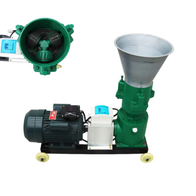 Large Particles Equipment: 220V 12MM Powered Feed Pellet Mill Machine New 239230