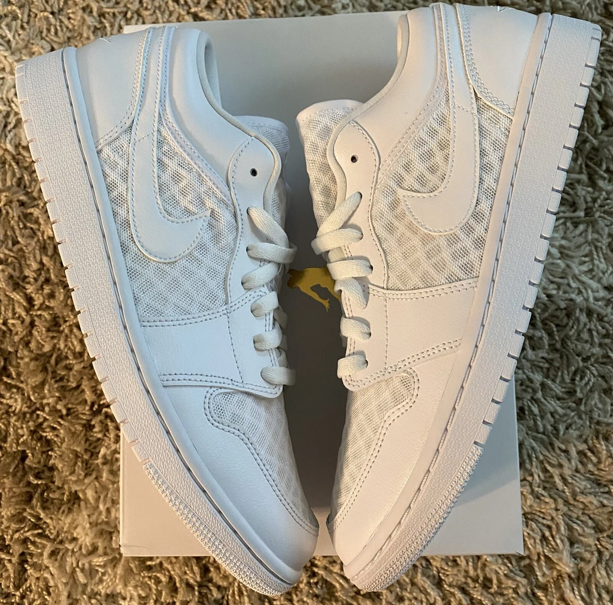 Jordan 1 Low Breath Mesh Sz W 12 M 10.5 eBay