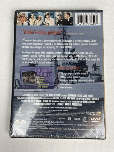 The Caine Mutiny (DVD, 1998) Humphrey Bogart scellé neuf grand écran et complet - Photo 2/3