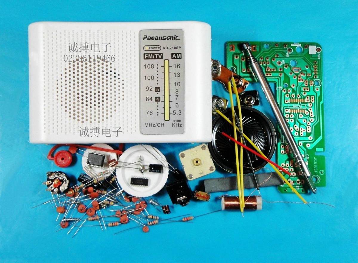 Electronic Hobbyist Kit AM FM Radio Kit CF210SP - Electronic DIY ...