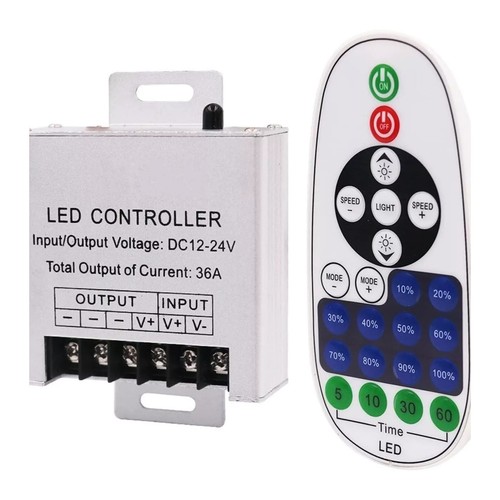 Light Dimmer Wireless 36A 360W 24V DC LED 12V IR 23Keys Remote Controller - Picture 4 of 12