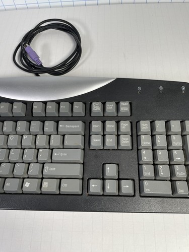 Vintage Gateway Computer Keyboard SK-9921 - Wired - Dark Grey And Silver -Works. - Picture 4 of 18