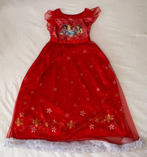 Vintage Disney's Princesses Fantasy Girl's Nightgown Flame Resistant Size 8 Red
