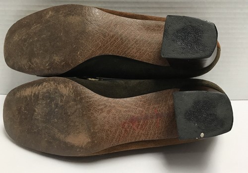 Vintage Hush Puppies Suede Loafer Pump Size 8 Women's Patchwork - 第 4/4 張圖片