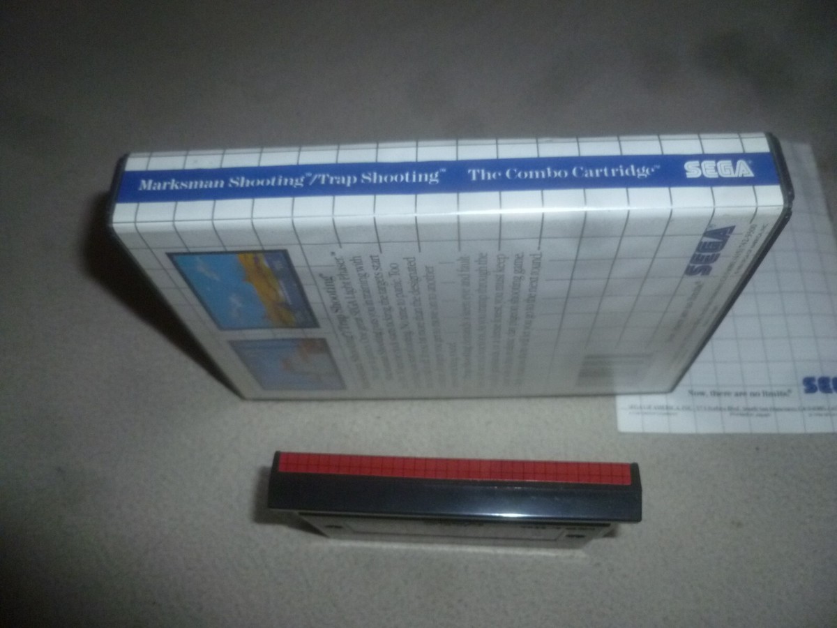 MASTER SYSTEM GAME MARKSMAN SHOOTING & TRAP SHOOTING COMBO