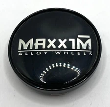 c-080 Maxxim Black / Chrome Wheel Center Cap