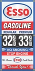 ESSO GAS STATION PRICE PER GALLON VINTAGE OLD SIGN REMAKE BANNER SIGN ART