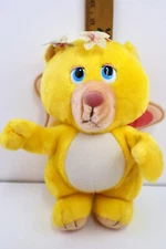 Vintage Wuzzle Hasbro Softies Plush ButterBear 1985 Yellow Butterfly Wings READ