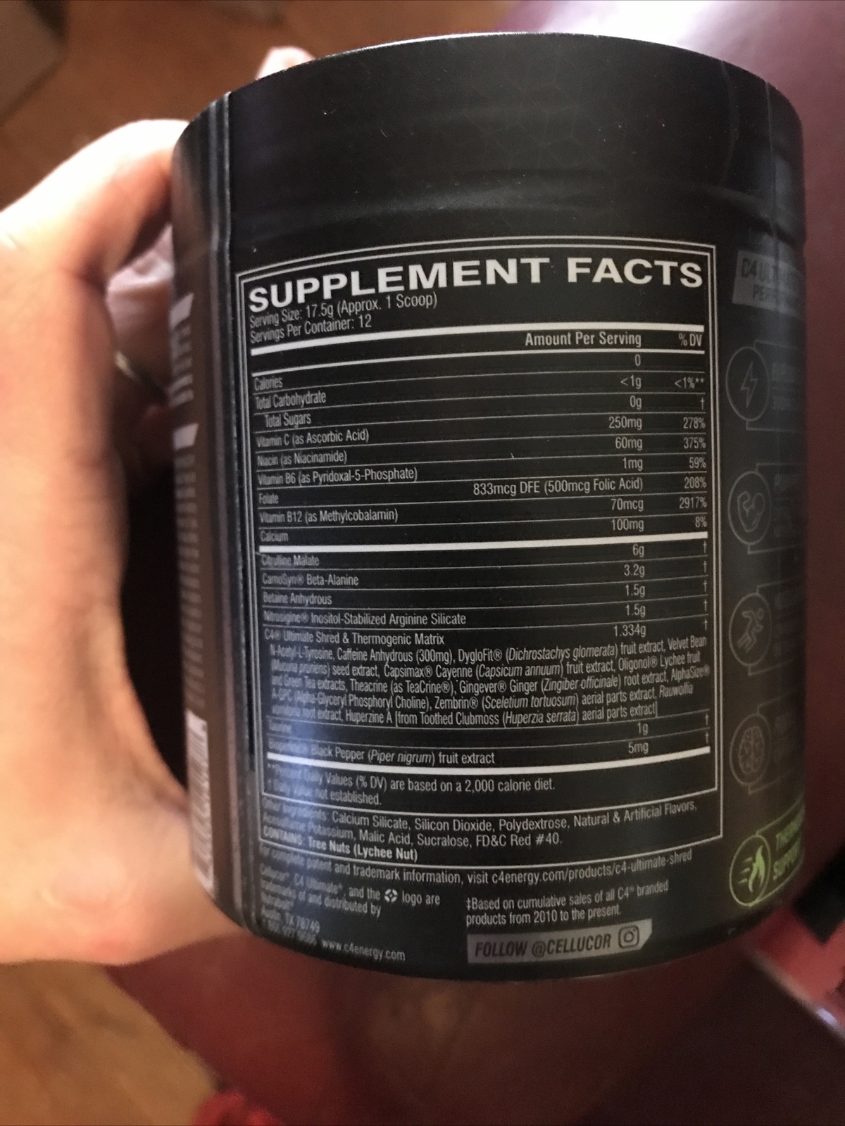 2x C4 Ultimate Shred, PreWorkout, Strawberry Watermelon 12 Servings BB