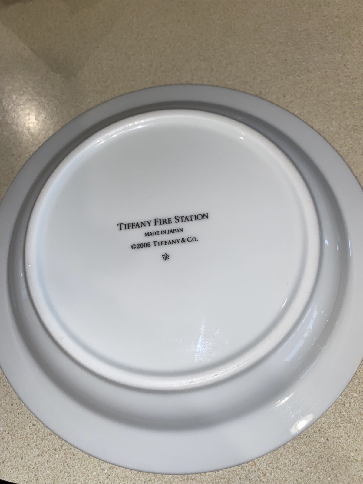 Tiffany Fire Station Plate And Bowl Set. No Chips Or Crazing.
