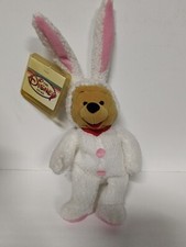 Disney Store WINNIE THE POOH as the Easter Bunny 8"