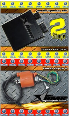 AMR RACING CDI Performance Rev Box and Coil for Yamaha Raptor 50 04-08 Stage 2