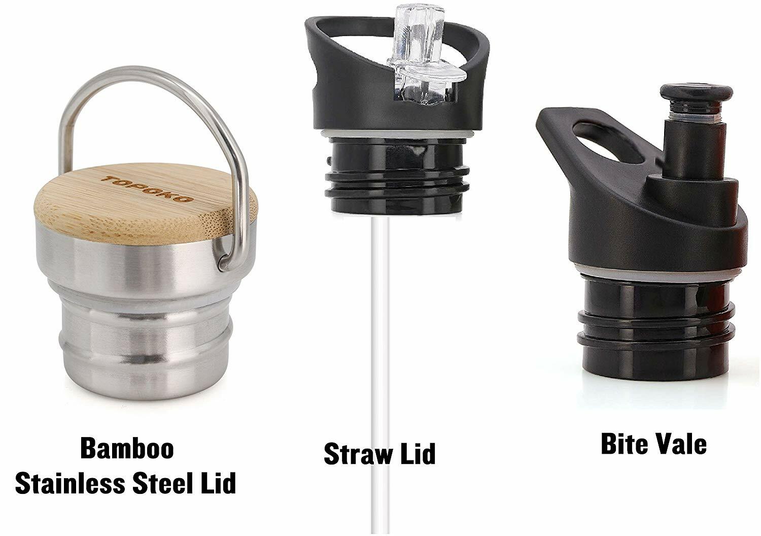 3 Pack Lids Bundle for Hydro Flask Standard Mouth Water Bottle Straw Bite Valve