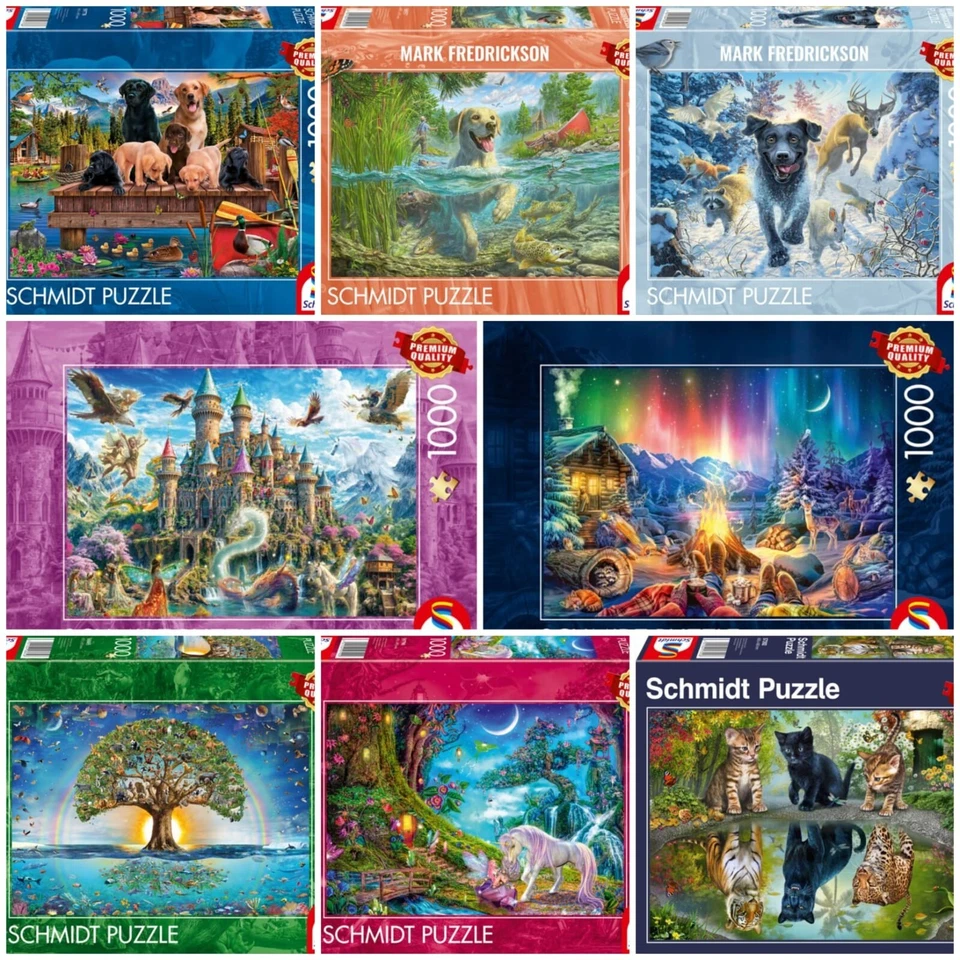 Schmidt Spiele 1000 Teile Puzzle verschiedene zur Auswahl