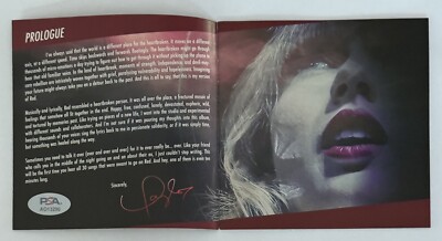 TAYLOR SWIFT Red Taylors Version TV Signed Autographed CD Cover