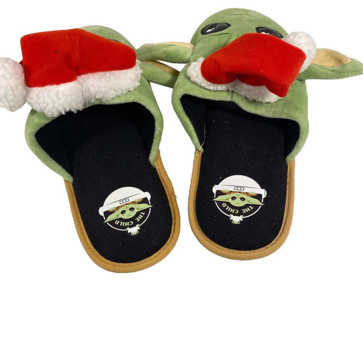 Disney Star Wars Mandalorian Baby Yoda Christmas Slippers 