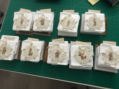 Hummel Ceramic Star Angel Christmas Ornaments - 9 Different - New in Boxes