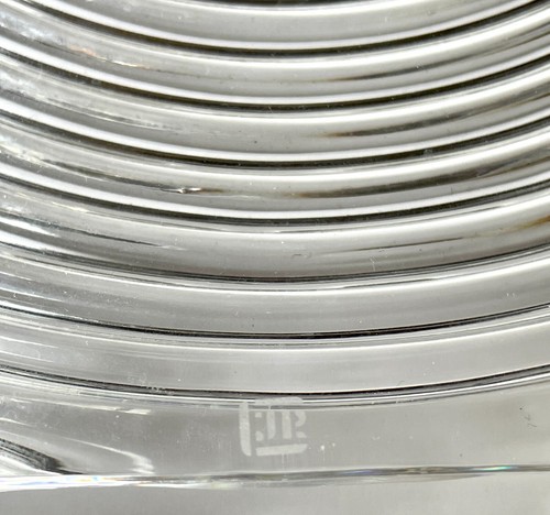 Claus Josef Riedel Concentric Rings Square Crystal Plate Bowl - Picture 4 of 4