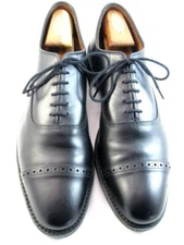 Allen Edmonds  "FIFTH AVENUE" Cap-Toe Oxfords 12 A Black DAINITE (283N)