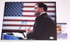 2016 REPUBLICAN MARCO RUBIO FOR PRESIDENT SIGNED CAMPAIGN 11X14 PHOTO 3 JSA COA