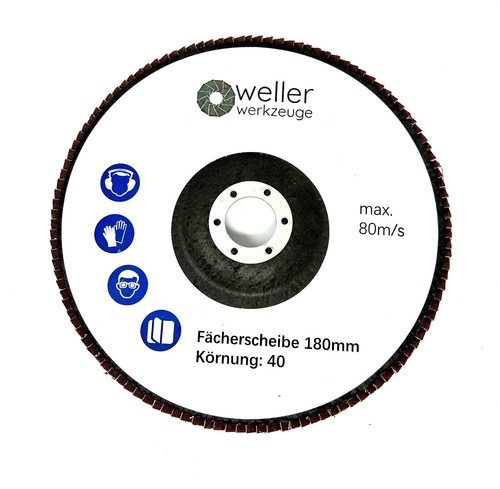 4er SET Fächerscheiben Ø 230mm x 22,23 Körnung 40/60/80/120 Schleifscheiben - Bild 2 von 9