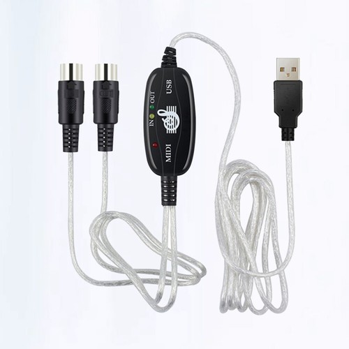 180x2 cm MIDI -Kabel zum USB -MIDI -Kabelmusik -Bearbeitung Kordtastaturadapter