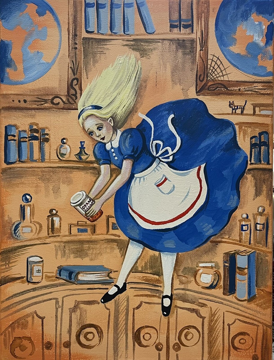 ACEO RYTA Alice In Wonderland Art print of painting Illustration