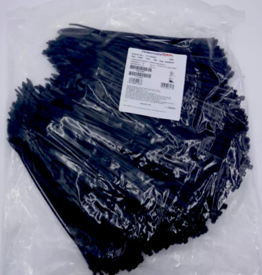 (Bag of 1000) Hellermann Tyton T50I0HSM4 12'' x .18'' 50lbs Cable Tie Black