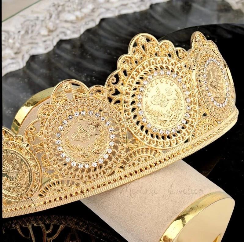 Krone Türkische Münze Tugra 22 ayar Vergoldet altin kaplama ceyrek - Bild 4 von 4