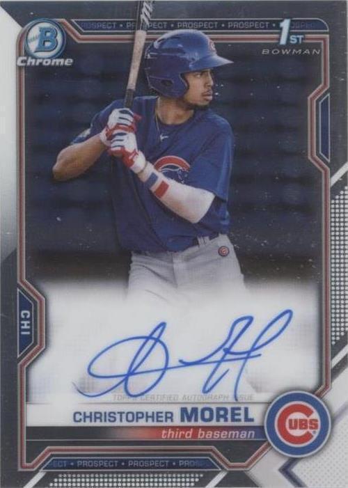 2021 Bowman Chrome - Prospect Autographs Christopher Morel #CPA-CMO SCG 10/9