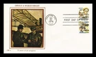 DR JIM STAMPS US COVER WRIGHT BROTHERS AIR MAIL FDC COMBO WESTERN SILK CACHET