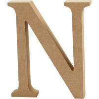 Buchstabe, H: 8 Cm, Mdf, N, 1 StüCk
