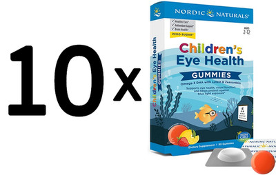 10 x Nordic Naturals Children s Eye Health, Strawberry Lemonade (899,97 EUR/kg)