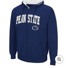 NWT Penn State Nittany Lions Colosseum Arch  Logo Full-Zip Hoodie - Navy Youth