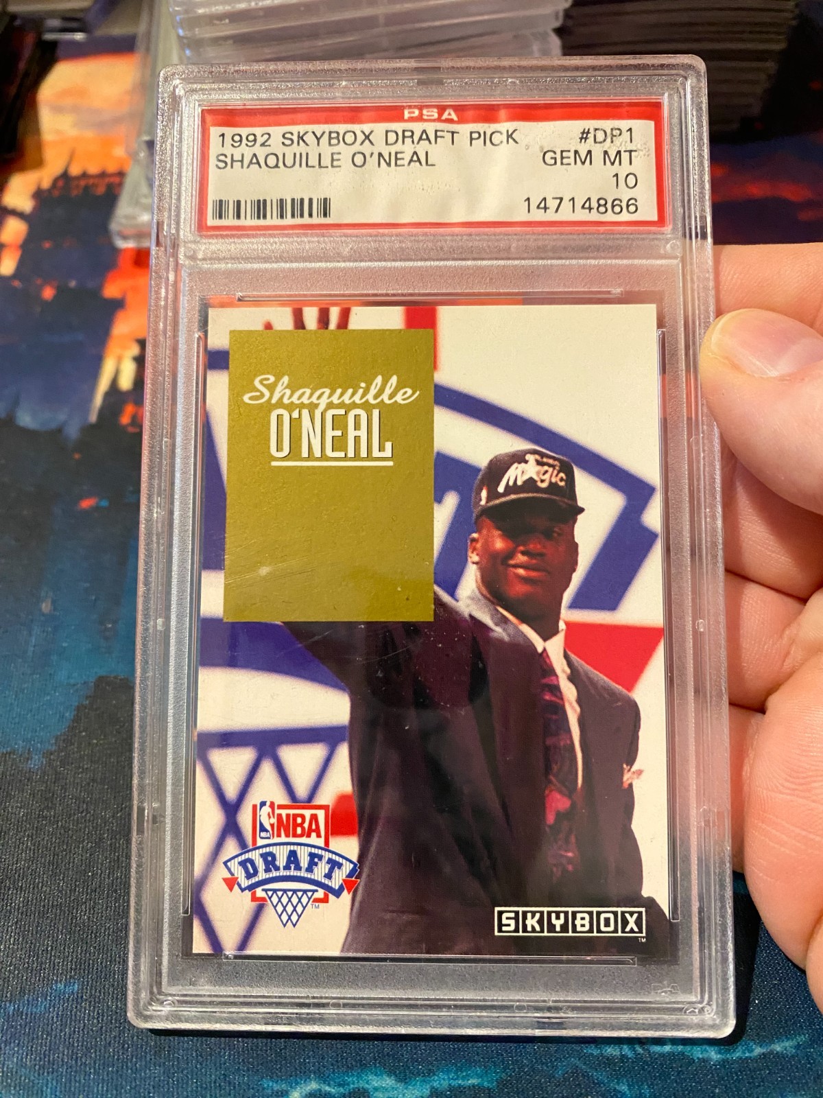 1992 Skybox Draft Pick Shaquille O'neal PSA 10