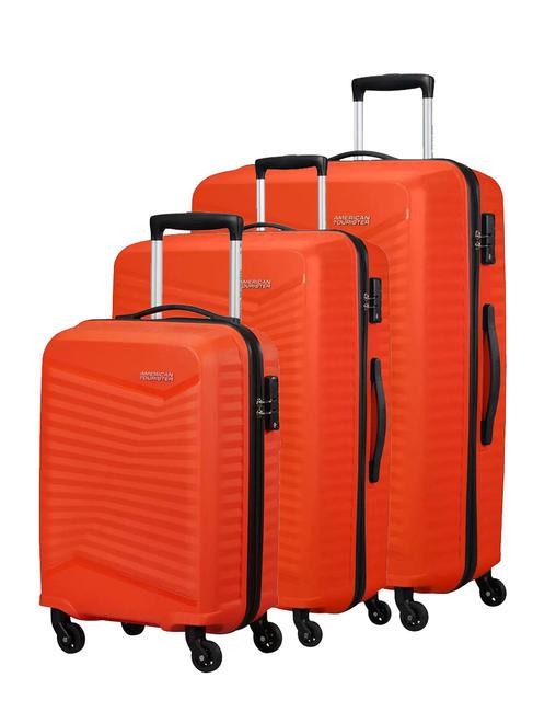 Set American Tourister Jetdriver 2.0 Set 3 Trolley 55 68 79 Flame Orange Xgra S