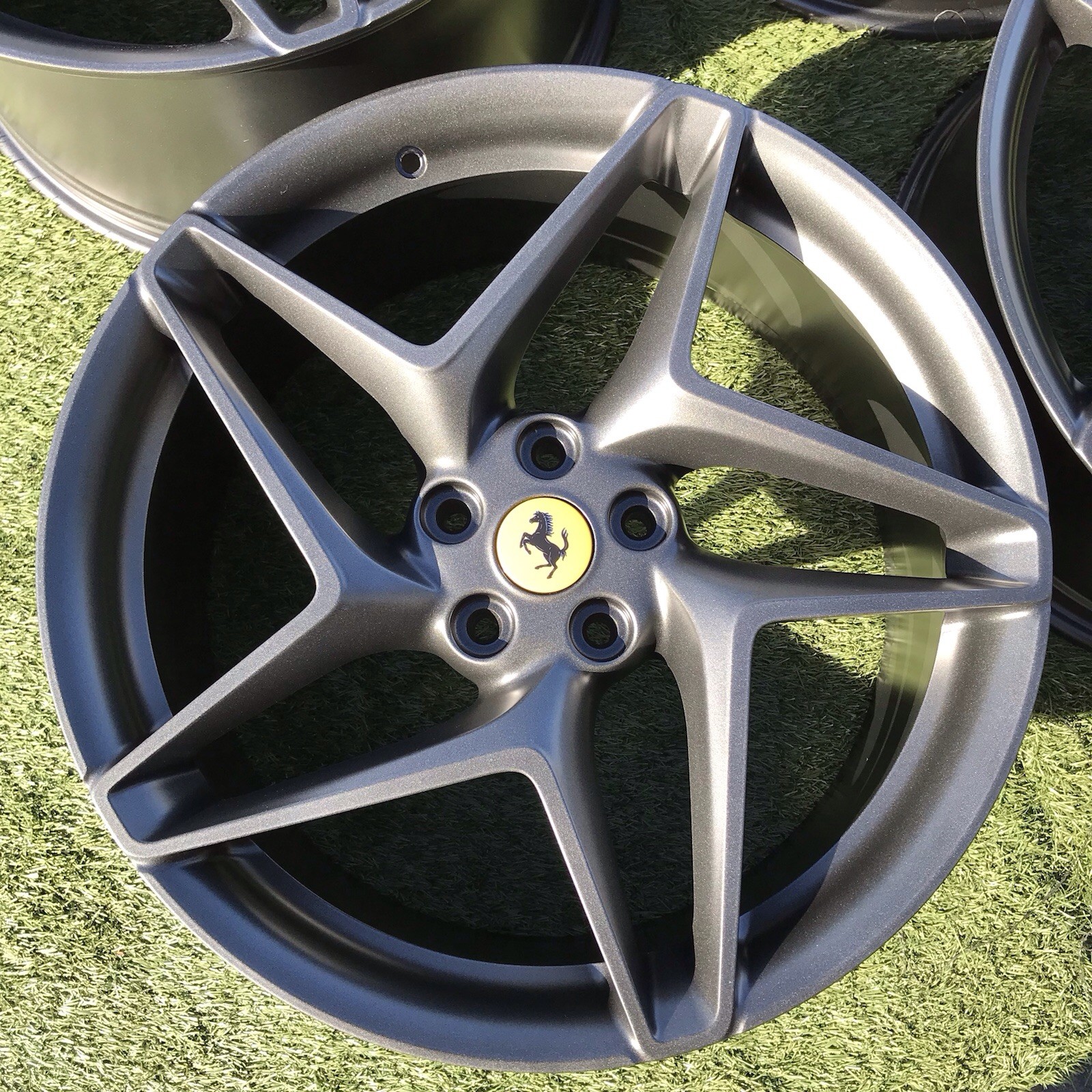 20 FERRARI F8 RIMS WHEELS TRIBUTO OEM FACTORY RIMS GRAY 861252 861242