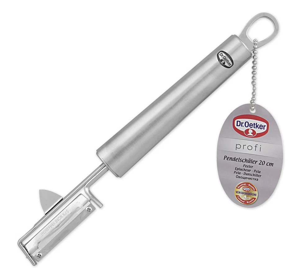 Dr.Oetker - Pelapatate Profi 20 cm, in Acciaio Inox, Colore: Argento, 20 x sgqK - Immagine 2 di 2