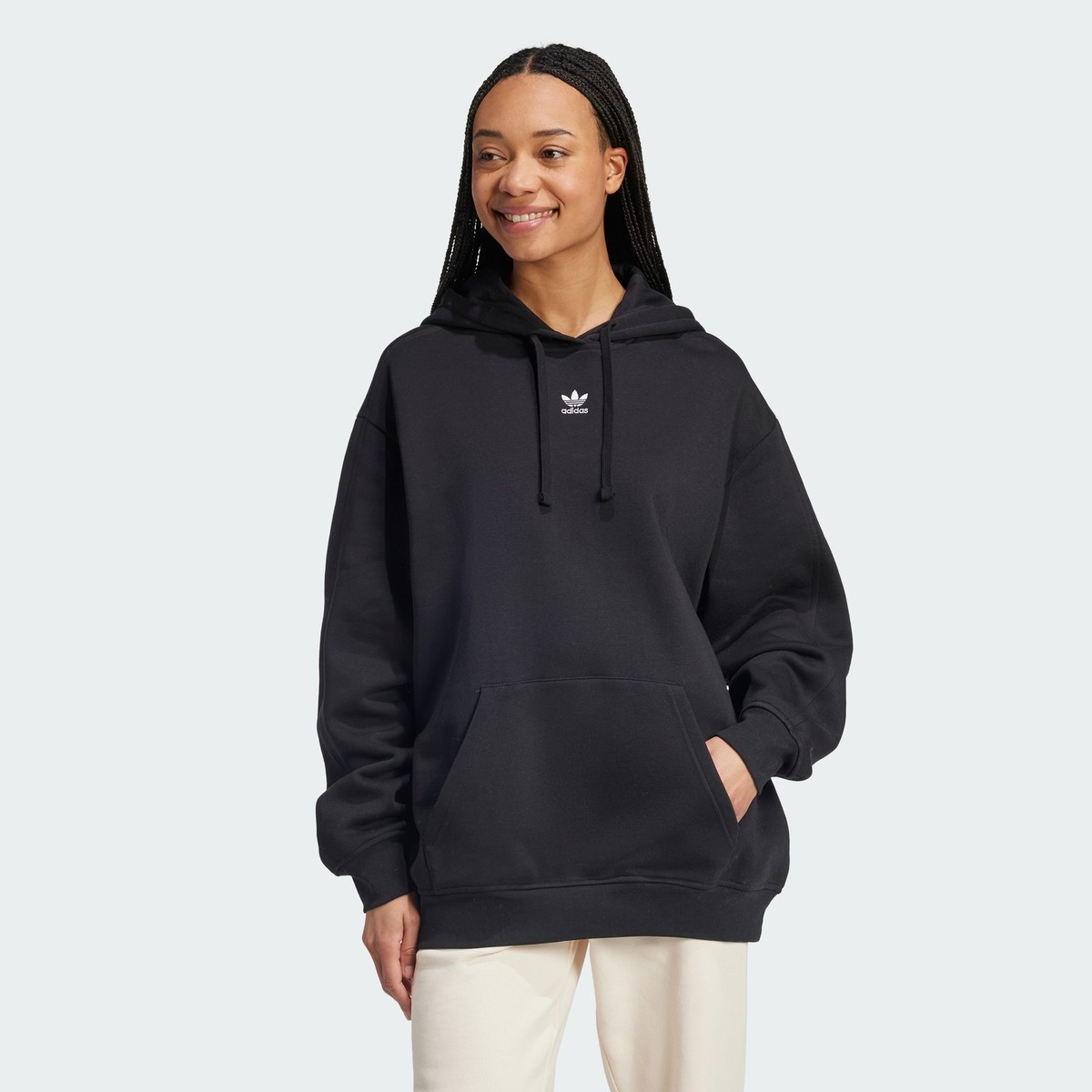 adidas women Essentials Oversized Fleece Hoodie | eBay