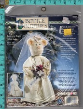 "Beautiful Bride"  1998 Dimensions Bottle Buddies Doll Craft Kit 62149 11" Finis