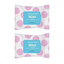 Makeup Melt Oil-Free Remover Wipes | Chamomile & Aloe | 30 ct | Vegan pack of 2