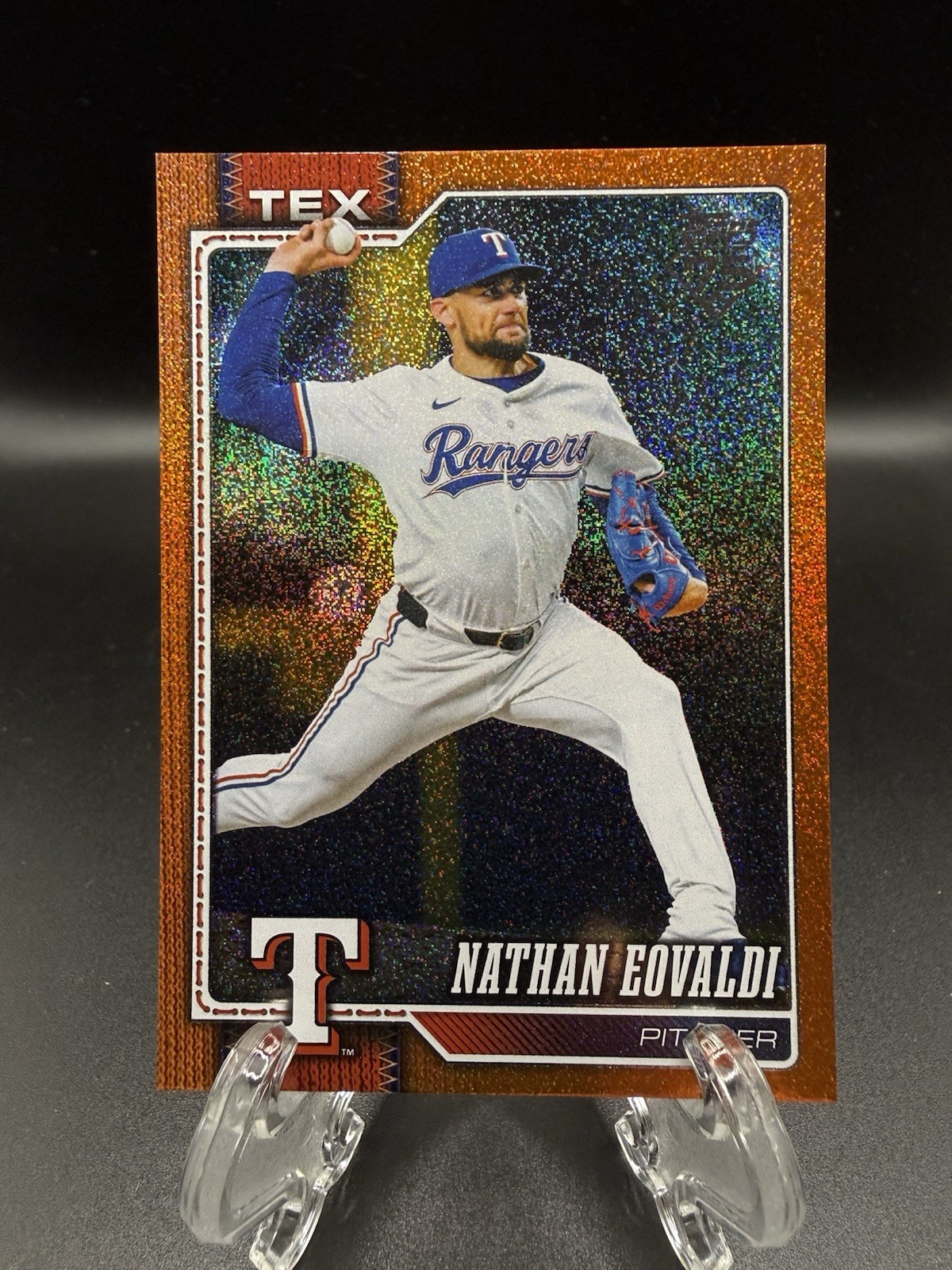 2026 Topps Series 2 - Nathan Eovaldi #355 - Orange Sandglitter /25