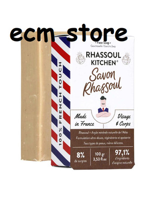 MONSIEUR BARBIER Feste Seife Überfett Gesicht Körper mit Rhassoul 100grs / EBVY