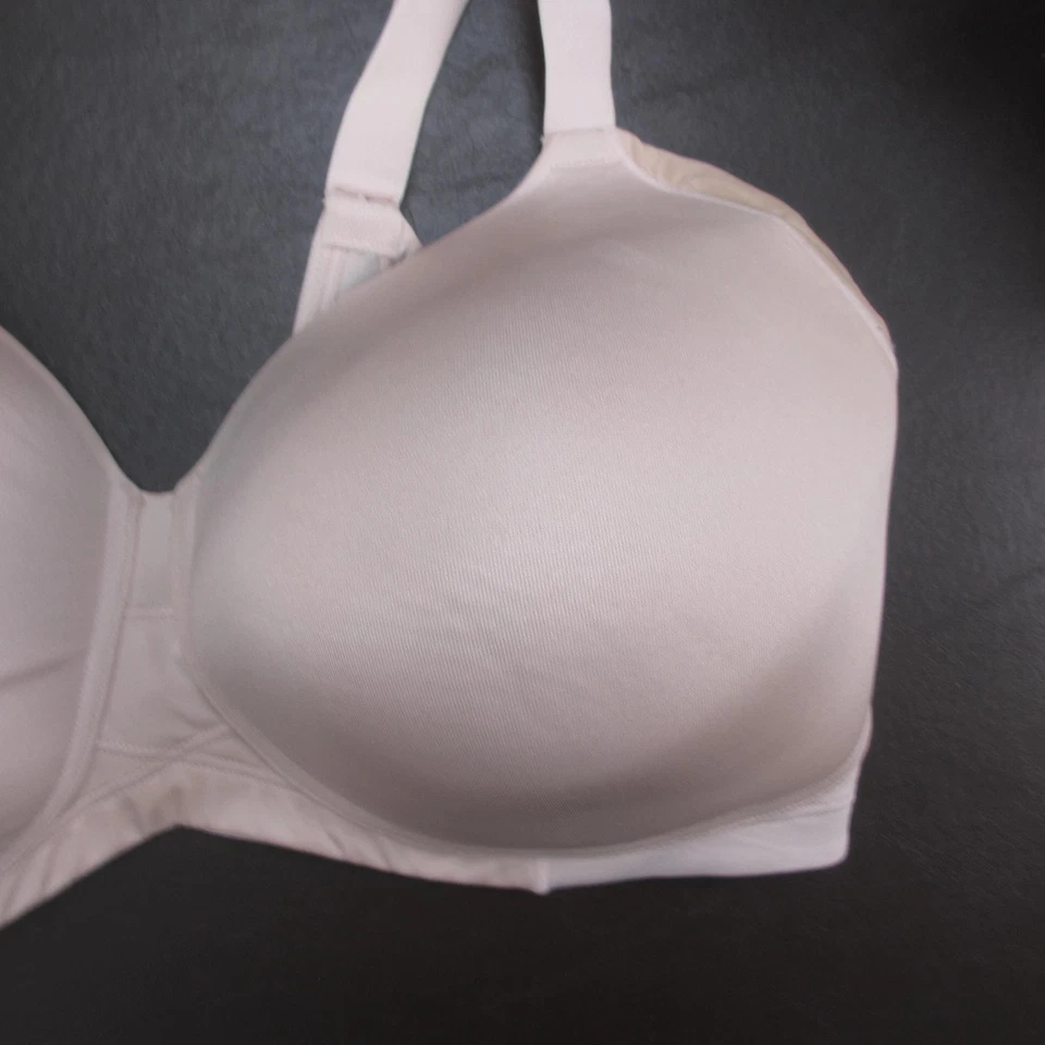 Sujetador Vanity Fair para mujer 40DDD rosa claro cobertura completa inalámbrico acolchado cómodo Foto 4 de 4