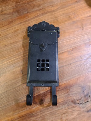 Vintage Aluminum Wall Mounted Vertical Mailbox Mail Art Deco Locking Newspaper 