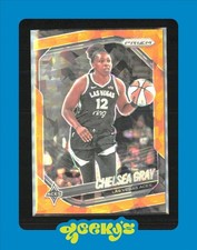 CHELSEA GRAY 2025 Prizm WNBA ORANGE CRACKED ICE LAS VEGAS ACES #111